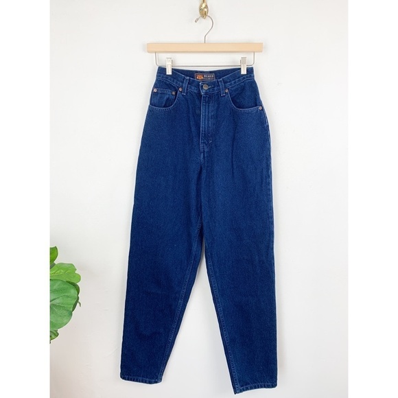 Vintage 90s Route 66 High Waisted Dark Wash Straight Leg Jean Sz 23 - Picture 2 of 8